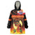 Tahitian Siva Afi Wearable Blanket Hoodie Tribal Performers of Tahitian Fire Knife Dancing