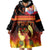 Tahitian Siva Afi Wearable Blanket Hoodie Tribal Performers of Tahitian Fire Knife Dancing