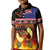 Aotearoa Siva Afi Kid Polo Shirt Tribal Performers of Aotearoa Fire Knife Dancing