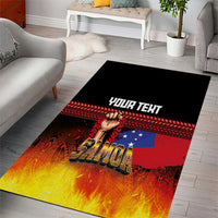 Personalised Samoan Spirit - Samoa Tribal Heritage Area Rug LT03 - Polynesian Pride