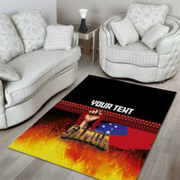 Personalised Samoan Spirit - Samoa Tribal Heritage Area Rug LT03 - Polynesian Pride