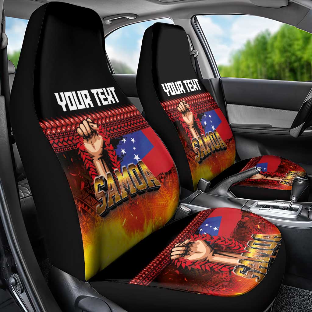 Personalised Samoan Spirit - Samoa Tribal Heritage Car Seat Cover LT03 - Polynesian Pride