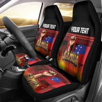 Personalised Samoan Spirit - Samoa Tribal Heritage Car Seat Cover LT03 - Polynesian Pride