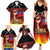 Personalised Samoan Spirit - Samoa Tribal Heritage Family Matching Summer Maxi Dress and Hawaiian Shirt