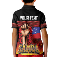 Personalised Samoan Spirit - Samoa Tribal Heritage Kid Polo Shirt LT03 - Polynesian Pride