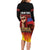 Personalised Samoan Spirit - Samoa Tribal Heritage Long Sleeve Bodycon Dress