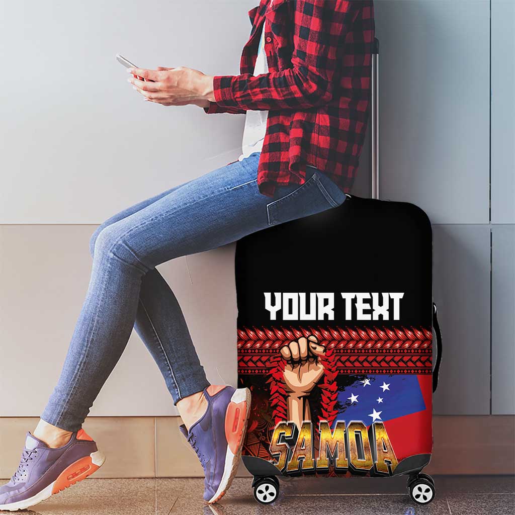 Personalised Samoan Spirit - Samoa Tribal Heritage Luggage Cover LT03 - Polynesian Pride