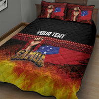 Personalised Samoan Spirit - Samoa Tribal Heritage Quilt Bed Set LT03 - Polynesian Pride