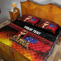 Personalised Samoan Spirit - Samoa Tribal Heritage Quilt Bed Set LT03 - Polynesian Pride