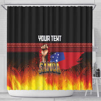 Personalised Samoan Spirit - Samoa Tribal Heritage Shower Curtain LT03 - Polynesian Pride