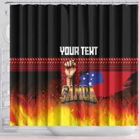 Personalised Samoan Spirit - Samoa Tribal Heritage Shower Curtain LT03 - Polynesian Pride