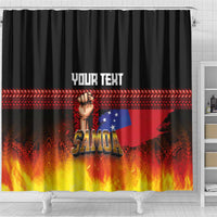 Personalised Samoan Spirit - Samoa Tribal Heritage Shower Curtain LT03 - Polynesian Pride