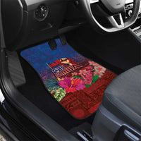 Proud of Samoa Car Mats Ula Nifo with Samoa 685 and Hibiscus Tapa Tribal Pattern LT03 - Polynesian Pride