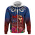 Proud of Samoa Hoodie Ula Nifo with Samoa 685 and Hibiscus Tapa Tribal Pattern