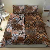 Fiji Masi Tapa Tribal Bedding Set Old Hibiscus Vintage Style LT03 - Polynesian Pride