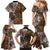 Fiji Masi Tapa Tribal Family Matching Mermaid Dress and Hawaiian Shirt Old Hibiscus Vintage Style LT03 - Polynesian Pride