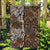 Fiji Masi Tapa Tribal Garden Flag Old Hibiscus Vintage Style LT03 Garden Flag Brown - Polynesian Pride