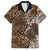 Fiji Masi Tapa Tribal Hawaiian Shirt Old Hibiscus Vintage Style LT03 Brown - Polynesian Pride