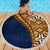 Samoan Siapo Beach Blanket Tatau Pattern Half Style LT03 - Polynesian Pride