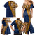 Samoan Siapo Family Matching Mermaid Dress and Hawaiian Shirt Tatau Pattern Half Style LT03 - Polynesian Pride