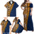 Samoan Siapo Family Matching Off Shoulder Maxi Dress and Hawaiian Shirt Tatau Pattern Half Style LT03 - Polynesian Pride