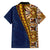 Samoan Siapo Family Matching Off Shoulder Short Dress and Hawaiian Shirt Tatau Pattern Half Style LT03 - Polynesian Pride