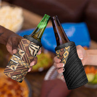 Samoan Siapo 4 in 1 Can Cooler Tumbler Tatau Pattern Half Style Retro Mode LT03 - Polynesian Pride
