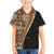 Samoan Siapo Kid Hawaiian Shirt Tatau Pattern Half Style Retro Mode LT03 Kid Brown - Polynesian Pride