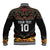 Custom New Zealand Rugby Baseball Jacket Black Fern Maori Tribal Pattern LT03 - Polynesian Pride