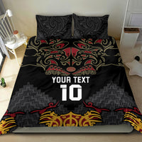 Custom New Zealand Rugby Bedding Set Black Fern Maori Tribal Pattern LT03 - Polynesian Pride