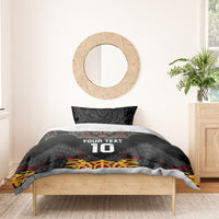 Custom New Zealand Rugby Bedding Set Black Fern Maori Tribal Pattern LT03 - Polynesian Pride