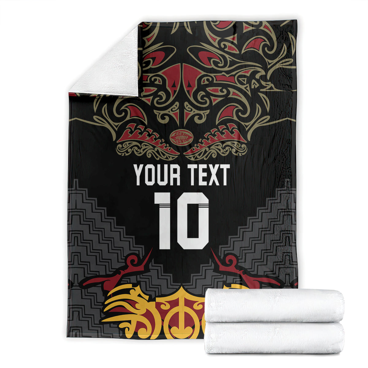 Custom New Zealand Rugby Blanket Black Fern Maori Tribal Pattern LT03 - Polynesian Pride