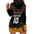 Custom New Zealand Rugby Hoodie Dress Black Fern Maori Tribal Pattern LT03 - Polynesian Pride