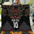 Custom New Zealand Rugby Quilt Black Fern Maori Tribal Pattern