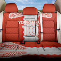 Custom Tonga Rugby Back Car Seat Cover Ikale Tahi Ngatu Tribal Pattern LT03 One Size Orange - Polynesian Pride