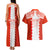 Custom Tonga Rugby Couples Matching Tank Maxi Dress and Hawaiian Shirt Ikale Tahi Ngatu Tribal Pattern LT03