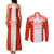 Custom Tonga Rugby Couples Matching Tank Maxi Dress and Long Sleeve Button Shirt Ikale Tahi Ngatu Tribal Pattern LT03