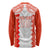 Custom Tonga Rugby Long Sleeve Shirt Ikale Tahi Ngatu Tribal Pattern LT03