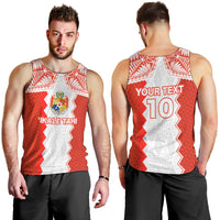 Custom Tonga Rugby Men Tank Top Ikale Tahi Ngatu Tribal Pattern LT03 - Polynesian Pride