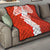 Custom Tonga Rugby Quilt Ikale Tahi Ngatu Tribal Pattern