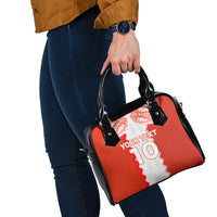 Custom Tonga Rugby Shoulder Handbag Ikale Tahi Ngatu Tribal Pattern LT03 - Polynesian Pride