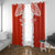 Custom Tonga Rugby Window Curtain Ikale Tahi Ngatu Tribal Pattern