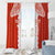 Custom Tonga Rugby Window Curtain Ikale Tahi Ngatu Tribal Pattern