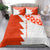 Custom Tonga Rugby Bedding Set Ikale Tahi Ngatu Tribal Pattern Half Style