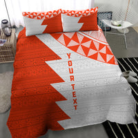 Custom Tonga Rugby Bedding Set Ikale Tahi Ngatu Tribal Pattern Half Style LT03 - Polynesian Pride