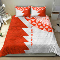 Custom Tonga Rugby Bedding Set Ikale Tahi Ngatu Tribal Pattern Half Style LT03 - Polynesian Pride