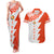 Custom Tonga Rugby Couples Matching Tank Maxi Dress and Hawaiian Shirt Ikale Tahi Ngatu Tribal Pattern Half Style LT03