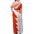 Custom Tonga Rugby Off Shoulder Maxi Dress Ikale Tahi Ngatu Tribal Pattern Half Style LT03