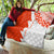 Custom Tonga Rugby Quilt Ikale Tahi Ngatu Tribal Pattern Half Style