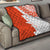 Custom Tonga Rugby Quilt Ikale Tahi Ngatu Tribal Pattern Half Style